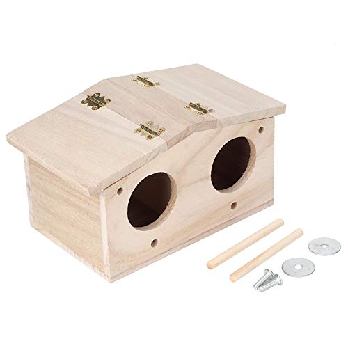 BYARSS Holz Pet Bird Nests Haus Zucht Box Cage Vogelhaus Zubehör for Papageien Schwalben von BYARSS