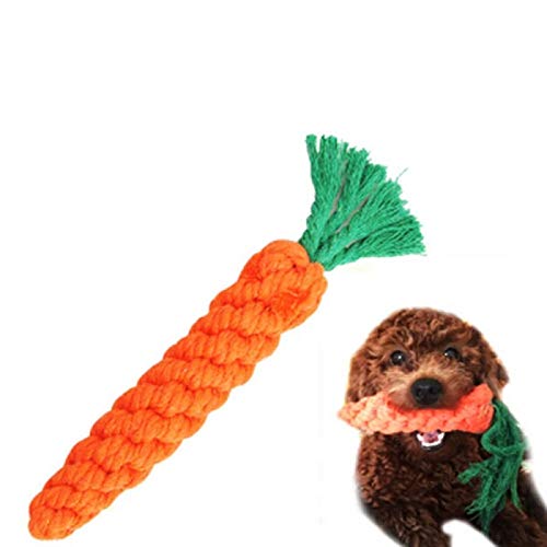 BYFRI 1pc Karotte Form Seil Welpen-Spielzeug-kauen, Zubehör Für Haustiere Hund Spielzeug Outdoor-Entertainment von BYFRI