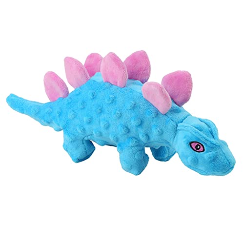 BYNYXI 33cm Plüsch Dino Quietschspielzeug für Hunde, Stofftier Krokodil Dinosaure Plüschtier Squeaky Spielzeug Welpen Zähne Interaktive Spielzeug Kuscheltiere Hundespielzeug für mittel Kleine Hunde von BYNYXI