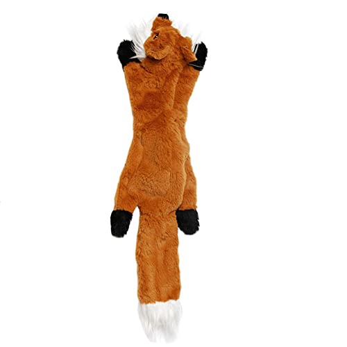 BYNYXI Hundespielzeug Quietschspielzeug, 45cm Plüsch Fuchs Squeaky Toy Gefüllte Plüschtiere Tierspielzeug Interaktives Spielzeug Kauen Sound Fun Hundespielzeug für Welpen Kleine Mittlere Große Hunde von BYNYXI