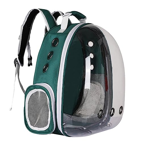 BYNYXI Katzen Rucksack Raumkapsel, Transparent Pet Carrier Rucksack für Katzen Welpen 360°Sichtfeld Tragbarer Haustier Raumkapsel Rucksack Atmungsaktiv Tragetasche für Katzen bis 7.5kg Kleine Hunde von BYNYXI