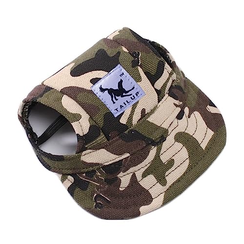 Hunde Mütze Cap, Baseballmütze Hund Kleine Haustier Verstellbarer Hundecap mit Ohrlöchern Basecap Outdoor Welpen Hundemütze Sommer Hüte Baseballkappe Sport Kappe Haustier Hunde Sonnenhut von BYNYXI