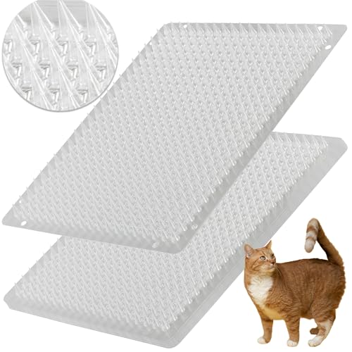 BYTEBAY Katzenabwehrmatte für Katzen und Hunde, zum Schutz vor Schädlingen, Kunststoffmatten mit Spikes, 40,6 x 33 cm, 12 Stück BYTEBAY Katzenabwehrmatte für Katzen und Hunde, zum Schutz vor Schädlingen, Kunststoffmatten mit Spikes, 40,6 x 33 cm, 12 Stück von BYTEBAY