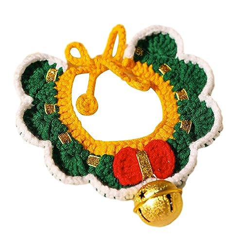 1pc Weihnachten Thema Haustier Halsband, Schnellverschluss mit Glocke und Charm, Bowknot Verstellbares Umhängeband für Haustier Schöne Süße Halsdekoration 15-30 cm B 1pc Weihnachten Thema Haustier Halsband, Schnellverschluss mit Glocke und Charm, Bowknot Verstellbares Umhängeband für Haustier Schöne Süße Halsdekoration 15-30 cm B von BYYLECL
