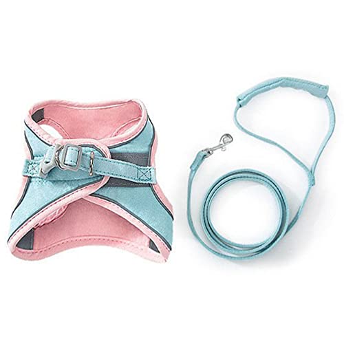 BYYLECL Hundegeschirr mit Leine, verstellbare weiche Kätzchenweste mit reflektierenden Streifen, Hundeseil für den Außenbereich, ausbruchsicher BYYLECL Hundegeschirr mit Leine, verstellbare weiche Kätzchenweste mit reflektierenden Streifen, Hundeseil für den Außenbereich, ausbruchsicher von BYYLECL