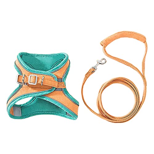 BYYLECL Hundegeschirr mit Leine, verstellbare weiche Kätzchenweste mit reflektierenden Streifen, Hundeseil für den Außenbereich, ausbruchsicher BYYLECL Hundegeschirr mit Leine, verstellbare weiche Kätzchenweste mit reflektierenden Streifen, Hundeseil für den Außenbereich, ausbruchsicher von BYYLECL