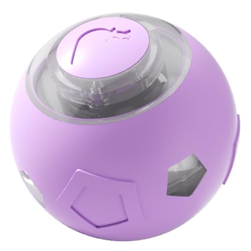 BYYLECL Interaktives selbstbewegliches Hundespielzeug mit LED-Lichtern, beweglicher Hundeball, 4,3 cm, wiederaufladbar über USB, für kleine mittelgroße Hunde, Lila BYYLECL Interaktives selbstbewegliches Hundespielzeug mit LED-Lichtern, beweglicher Hundeball, 4,3 cm, wiederaufladbar über USB, für kleine mittelgroße Hunde, Lila von BYYLECL