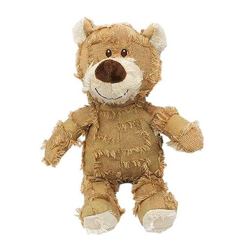 BYYLECL Plüsch-Hundespielzeug, Hunde mit schleifenden Zähnen, Plüschspielzeug, Kauspielzeug für Hunde, Bärenform, Kauspielzeug mit Quietscher, bequemes Kauspielzeug für Hunde, Katzen, Hellbraun BYYLECL Plüsch-Hundespielzeug, Hunde mit schleifenden Zähnen, Plüschspielzeug, Kauspielzeug für Hunde, Bärenform, Kauspielzeug mit Quietscher, bequemes Kauspielzeug für Hunde, Katzen, Hellbraun von BYYLECL