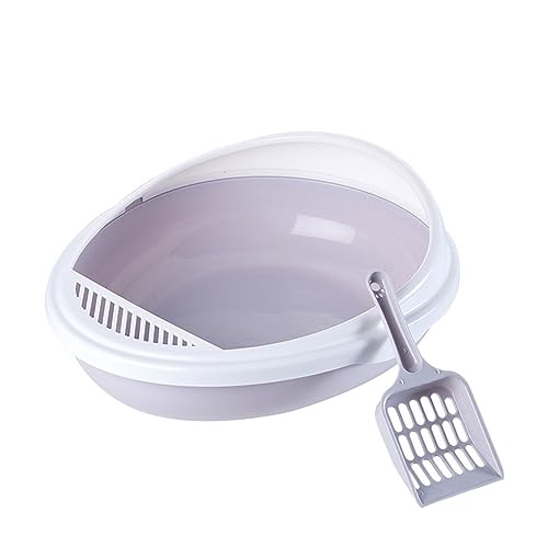 Halbgeschlossenes Katzentoiletten-Becken, hochseitig, spritzwassergeschützt, Katzentoilette für Welpen, Katzen, Katzenreinigung, Badewanne, Kunststoff, Katzentoilette, große Raumstruktur, Halbgeschlossenes Katzentoiletten-Becken, hochseitig, spritzwassergeschützt, Katzentoilette für Welpen, Katzen, Katzenreinigung, Badewanne, Kunststoff, Katzentoilette, große Raumstruktur, von BYYLECL