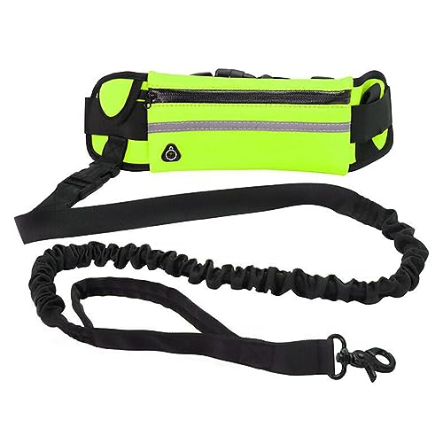 Hund mit Taillengürtel zum Laufen, Walken, Training, Wandern, verstellbarer Hüftgurt und Tasche, ideal für mittelgroße bis große Hunde, Orange Hund mit Taillengürtel zum Laufen, Walken, Training, Wandern, verstellbarer Hüftgurt und Tasche, ideal für mittelgroße bis große Hunde, Orange von BYYLECL