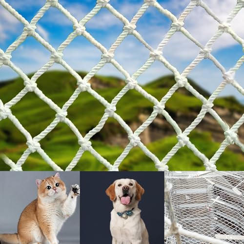 BYZESTY Katzennetz für Balkon, Katzennetz Drahtverstärkt 1.5mx6m, Katzen Schutznetz, Katzenschutznetz, Sicherheitsnetz für Katzen zur Sicherung von Balkon, Fenstern, Dachluken, Terrassen, Türen BYZESTY Katzennetz für Balkon, Katzennetz Drahtverstärkt 1.5mx6m, Katzen Schutznetz, Katzenschutznetz, Sicherheitsnetz für Katzen zur Sicherung von Balkon, Fenstern, Dachluken, Terrassen, Türen von BYZESTY