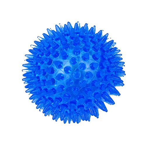 BZVCRTYKL Langlebiges Kauspielzeug for Hunde, Beißring, interaktives, quietschendes Training, Spielzeug for Haustiere, DT036, Ring, Blau/84 (Color : Blue, Size : 3.5") von BZVCRTYKL