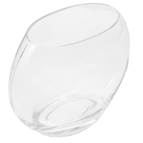 Fischvase, Schüssel, klare Glasvasen, Glasfischschale, Mini-Aquariumschale, Glasvase, flaches rundes for Hydrokultur, Pflanzen, Blumen, kleine Fische, Tischdekoration, 20 x 16 x 8 cm, runde Glasvase/1 Fischvase, Schüssel, klare Glasvasen, Glasfischschale, Mini-Aquariumschale, Glasvase, flaches rundes for Hydrokultur, Pflanzen, Blumen, kleine Fische, Tischdekoration, 20 x 16 x 8 cm, runde Glasvase/1 von BZVCRTYKL