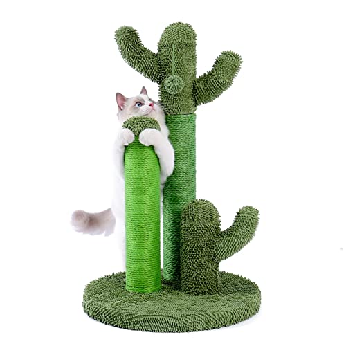 Grüner Kaktus-Katzenkratzsäule mit 3 Katzenkratzbäumen, 1 hängendem Ball, interaktives Katzenspielzeug for kleine Katzen/3421 Grüner Kaktus-Katzenkratzsäule mit 3 Katzenkratzbäumen, 1 hängendem Ball, interaktives Katzenspielzeug for kleine Katzen/3421 von BZVCRTYKL
