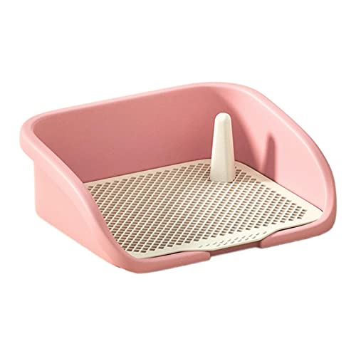 Haustier-Trainingstoilettentablett, Pee Pad, Töpfchentrainer, Welpentoilette, Wiederverwendbare Hundetoilette mit Harnsäule, Hundetoilette, Blau, S/345(Color:Pink,Size:S) von BZVCRTYKL