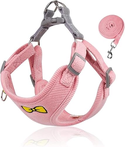 Hundegeschirr for kleine Rassen? Welpengeschirr und Leine-Set, verstellbar, reflektierend, Einstiegsgeschirr for Hunde, weiches Mesh, bequeme Passform, kein Ziehen, Hundewestengeschirr for kleine Hund Hundegeschirr for kleine Rassen? Welpengeschirr und Leine-Set, verstellbar, reflektierend, Einstiegsgeschirr for Hunde, weiches Mesh, bequeme Passform, kein Ziehen, Hundewestengeschirr for kleine Hund von BZVCRTYKL