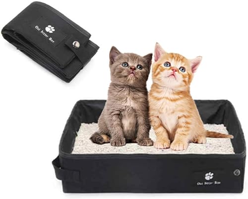 Tragbare Katzentoilette, Faltbare Katzentoilette for unterwegs, wasserdichte Haustiertoilette, einfach zu tragen, zu verwenden und zu reinigen, Katzentoilette for kleine und mittelgroße Katzen /289 ( Tragbare Katzentoilette, Faltbare Katzentoilette for unterwegs, wasserdichte Haustiertoilette, einfach zu tragen, zu verwenden und zu reinigen, Katzentoilette for kleine und mittelgroße Katzen /289 ( von BZVCRTYKL