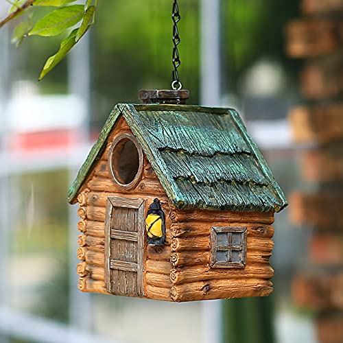 Vogelhaus for draußen, hängendes Vogelhaus for Kolibri, Papageienschwalben, pastoraler Stil, Kunstharz-Vogelhaus for Innen/Außen/Hinterhof/Innenhof/Terrassendekoration, mehrfarbig/233 Vogelhaus for draußen, hängendes Vogelhaus for Kolibri, Papageienschwalben, pastoraler Stil, Kunstharz-Vogelhaus for Innen/Außen/Hinterhof/Innenhof/Terrassendekoration, mehrfarbig/233 von BZVCRTYKL