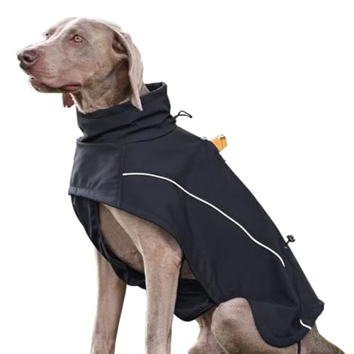 Dog Raincoat Hunderegenmantel, ausgestattet mit reflektierendem Band und Verstellbarer wasserdichter Haustierjacke, geeignet für mittelgroße bis große Hunde (Color : A1, Size : 3XL) von BaMfy