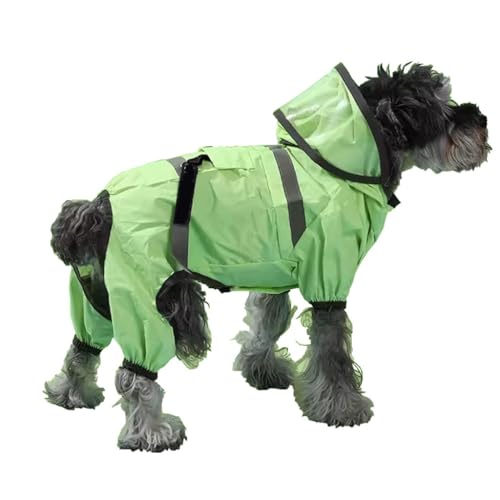 Dog Raincoat Wasserdichte Welpen Regenbekleidung ist leicht und für kleine bis mittlere Hunde geeignet (Color : A1, Size : 3XL) von BaMfy