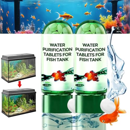 Leistungsstarke Aquarium-Wasserreinigungstabletten für Aquarien, 35 Stück, Wasserreinigungstabletten für Aquarien, Trübungsentfernung, tragbare Aqua-Wasserreinigungstabletten, Fisch-Aquarium-Zubehör Leistungsstarke Aquarium-Wasserreinigungstabletten für Aquarien, 35 Stück, Wasserreinigungstabletten für Aquarien, Trübungsentfernung, tragbare Aqua-Wasserreinigungstabletten, Fisch-Aquarium-Zubehör von BaYuYPOO