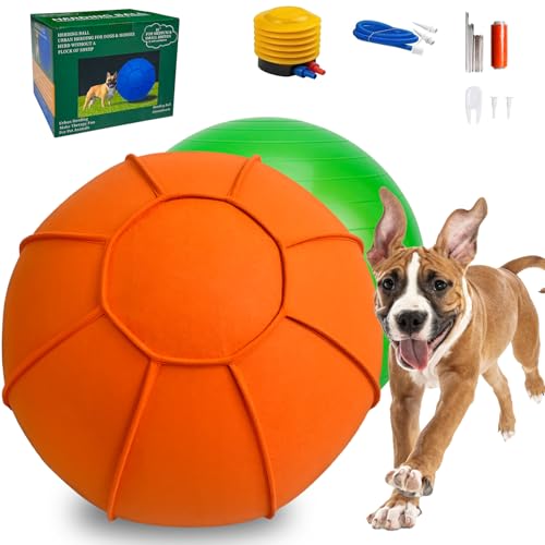 Herding Ball für Hunde, zweilagiges Herding Hundeball-Set für australischen Schäferhund, Rinder, Collie, Hunde-Agility-Ausrüstungsfreies Trainingsbuch Herding Ball für Hunde, zweilagiges Herding Hundeball-Set für australischen Schäferhund, Rinder, Collie, Hunde-Agility-Ausrüstungsfreies Trainingsbuch von BabieDtOyG