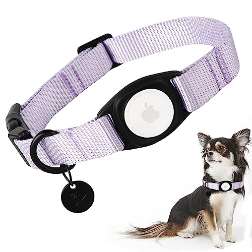 Babole Pet AirTag Hundehalsband für große Welpen, 11 Farben, integriertes GPS-Halsband aus Nylon mit robuster Schnappschnalle, Hunde-Tracker für Apple iPhone, kleine und mittelgroße Jungen, Mädchen Babole Pet AirTag Hundehalsband für große Welpen, 11 Farben, integriertes GPS-Halsband aus Nylon mit robuster Schnappschnalle, Hunde-Tracker für Apple iPhone, kleine und mittelgroße Jungen, Mädchen von Babole Pet