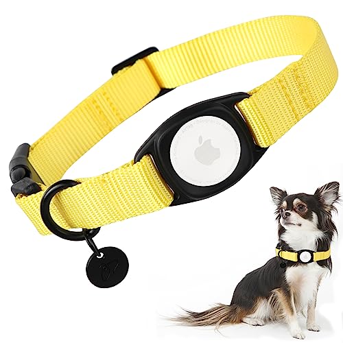 Babole Pet AirTag Hundehalsband für mittelgroße Welpen, Nylon, integriertes GPS-Halsband mit robuster Schnappschnalle, Hunde-Tracker für Apple iPhone, kleine, große Jungen, Mädchen und Hündinnen, Babole Pet AirTag Hundehalsband für mittelgroße Welpen, Nylon, integriertes GPS-Halsband mit robuster Schnappschnalle, Hunde-Tracker für Apple iPhone, kleine, große Jungen, Mädchen und Hündinnen, von Babole Pet