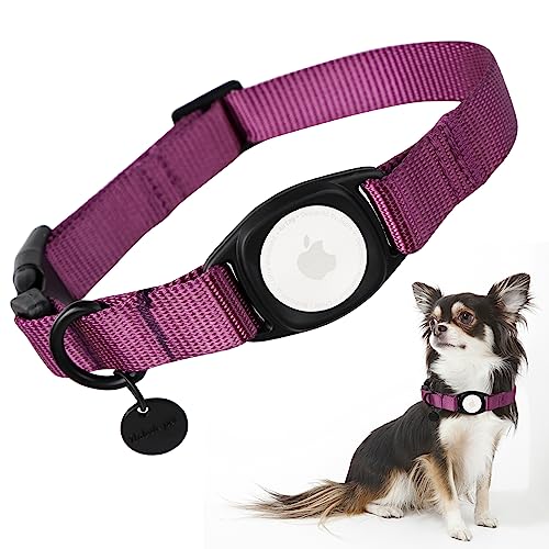 Babole Pet AirTag Hundehalsband für mittelgroße Welpen, Nylon, integriertes GPS-Halsband mit robuster Schnappschnalle, Hunde-Tracker für Apple iPhone, kleine, große Jungen, Mädchen und Hündinnen, Babole Pet AirTag Hundehalsband für mittelgroße Welpen, Nylon, integriertes GPS-Halsband mit robuster Schnappschnalle, Hunde-Tracker für Apple iPhone, kleine, große Jungen, Mädchen und Hündinnen, von Babole Pet