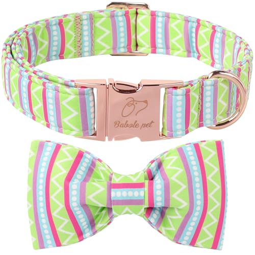 Babole Pet Oster-Hundehalsband mit Fliege – Geometrie, Osterfliege, Hundehalsband, verstellbar, strapazierfähig, Frühlings-Oster-Hundehalsband für kleine, mittelgroße und große Hunde, Größe M Babole Pet Oster-Hundehalsband mit Fliege – Geometrie, Osterfliege, Hundehalsband, verstellbar, strapazierfähig, Frühlings-Oster-Hundehalsband für kleine, mittelgroße und große Hunde, Größe M von Babole Pet