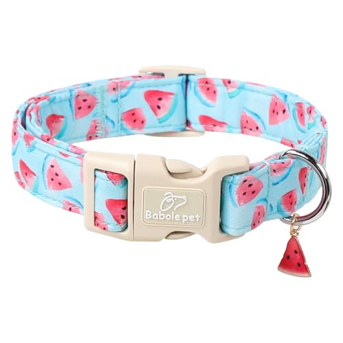 Babole Pet Verstellbares Sommer-Hundehalsband, niedliches Wassermelonen-Hundehalsband für Welpen und kleine Hunde, leicht, Schnellverschluss-Schnalle, Halsband für Jungen und Mädchen, Größe XS Babole Pet Verstellbares Sommer-Hundehalsband, niedliches Wassermelonen-Hundehalsband für Welpen und kleine Hunde, leicht, Schnellverschluss-Schnalle, Halsband für Jungen und Mädchen, Größe XS von Babole Pet