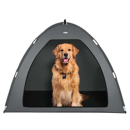 Graues extra großes Katzen- und Hundezelt, wasserdicht, waschbar, für drinnen und draußen, Höhlennestbett Graues extra großes Katzen- und Hundezelt, wasserdicht, waschbar, für drinnen und draußen, Höhlennestbett von Babyezz