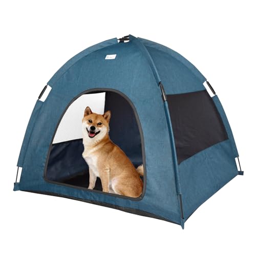 Katzen- und Hundezelt, groß, für den Außenbereich, wasserdicht, waschbar, für drinnen und draußen, Höhlennestbett, Marineblau Katzen- und Hundezelt, groß, für den Außenbereich, wasserdicht, waschbar, für drinnen und draußen, Höhlennestbett, Marineblau von Babyezz