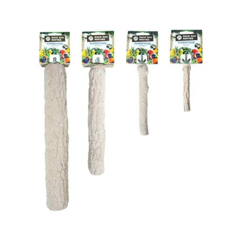 Back Zoo Nature Super Stone Perch - 28 cm x 40 mm - Papagei von Back Zoo Nature