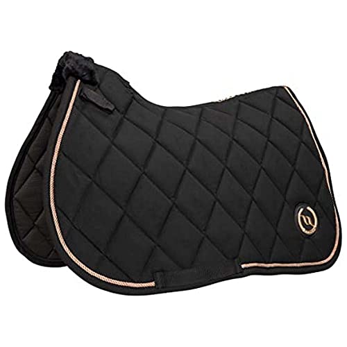 Back on Track Haze Collection Schabracke Springen - Schwarz Roségold (Full/Warmblut) von Back on Track