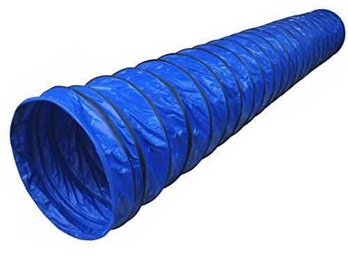 Cool Runners Leichter PVC-Hundetunnel, 3 m, 20,3 cm Tonhöhe, blau, 3 m x 61 cm von Back on Track