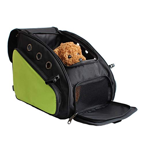 Backbayia Schultertasche, Transporttasche, Sitzerhöhung, für Hunde und Katzen, Grün von Backbayia