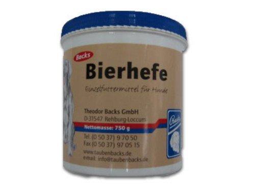 Backs Bierhefe Pulver Hund 750g von Backs