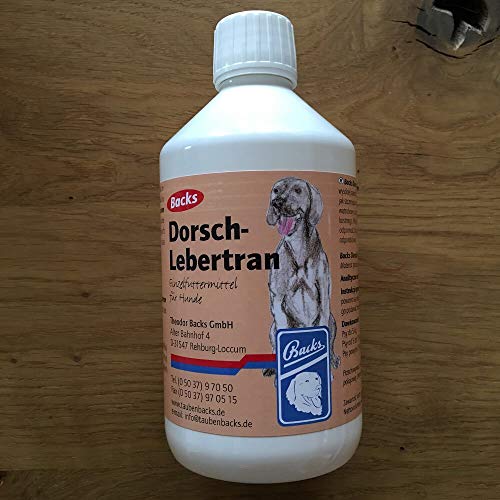 Backs Dorsch-Lebertran für Hunde, 500 ml von Backs