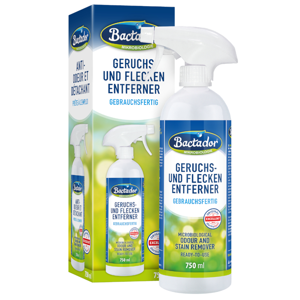Bactador Geruchs- und Fleckenentferner - 750 ml Spray von Bactador