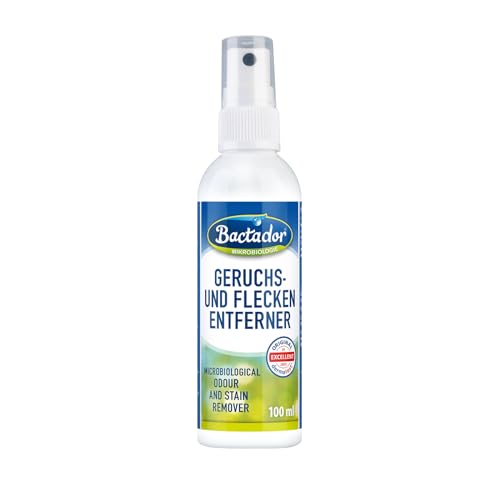 Bactador Enzymreiniger - Geruchsentferner & Fleckenentferner Spray 100ml - Mikrobiologischer Geruchsneutralisierer - Porentiefe Reinigung in Haushalt und Tierhaltung - Hundeurin/Katzenurin Entferner Bactador Enzymreiniger - Geruchsentferner & Fleckenentferner Spray 100ml - Mikrobiologischer Geruchsneutralisierer - Porentiefe Reinigung in Haushalt und Tierhaltung - Hundeurin/Katzenurin Entferner von Bactador
