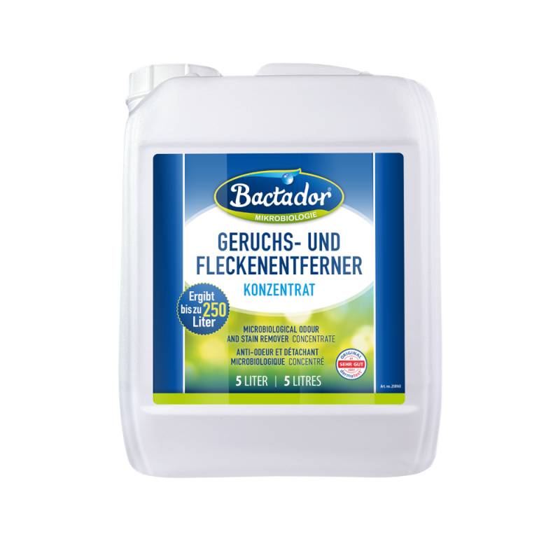 Bactador Geruchs- und Fleckenentferner - 5 Liter Konzentrat Bactador Geruchs- und Fleckenentferner - 5 Liter Konzentrat von Bactador