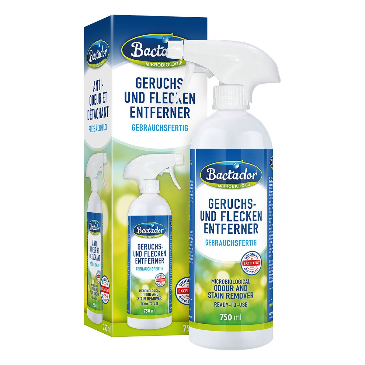 Bactador Geruchs- und Fleckenentferner Spray 750 ml von Bactador