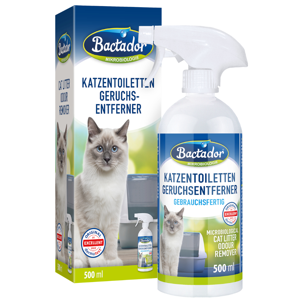Bactador Katzen-Toiletten Geruchsentferner - 500 ml von Bactador