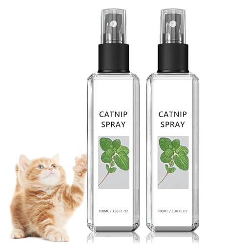 Badimoo Herbal Cat Joy, Katzenminze-Spray für Katzen, Kräuter-Katzenfreude-Spray, Katzenminze für Indoor-Katzen, kratzfestes Katzenspray, Katzentrainingsspray mit Katzenminze, Katzenminze-Spray (2 von Badimoo