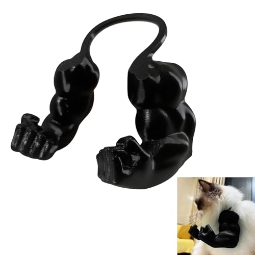 Lustige Katze mit muskulösen Armen, kreative Katzenmuskelarme, Dekoration, Requisiten, 3D-gedruckte Katzenhalsarme mit Muskeln, lustige Haustier-Requisiten zum Aufhängen von BafanglaiUK