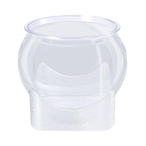 Kunststoff-Fischschale, rund, transparent, für Goldfische, Betta, Fischschildkröten von Bafeil