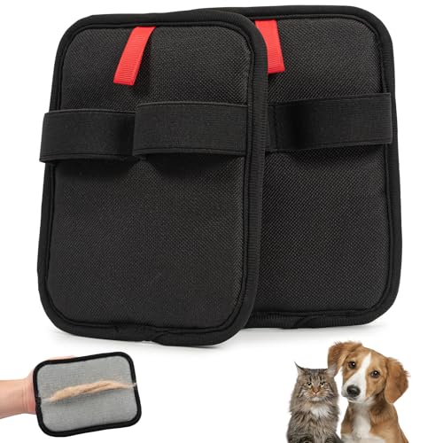 Bafiwu Fellmagnet, 2 Stück Tierhaarentferner Handschuh, Pet Hair Remover für Katzen & Hunde, Wiederverwendbare Fell Magnet Handschuhe, Katzenhaarentferner Handschuh (2) von Bafiwu