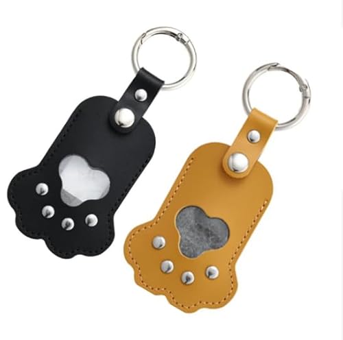 Katzen-Gedenkgeschenke, Hunde-Gedenkgeschenke, 2 Stück, Haustierfell-Andenken mit Fotohalter, Haustierpfotenförmiger Leder-Schlüsselanhänger, Erinnerungsbox, Trauergeschenk für den Verlust geliebter Katzen-Gedenkgeschenke, Hunde-Gedenkgeschenke, 2 Stück, Haustierfell-Andenken mit Fotohalter, Haustierpfotenförmiger Leder-Schlüsselanhänger, Erinnerungsbox, Trauergeschenk für den Verlust geliebter von Bafiwu