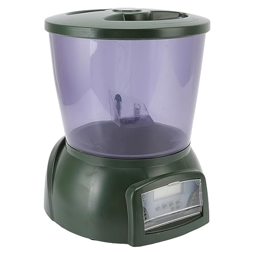 Bagima 4,25 L Automatischer Fischfutterspender, LCD-Display, Batteriebetrieben, Automatischer Teich-Fischfutterspender für Aquarium, Aquarium von Bagima